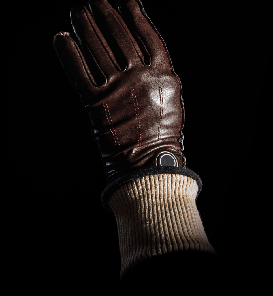 Smart Heated Leather Gloves