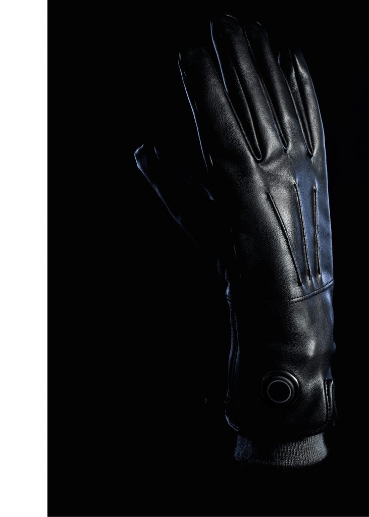 Smart Heated Leather Gloves