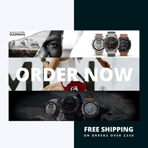 few photos showing outdoor gear with garmin watches and free shipping