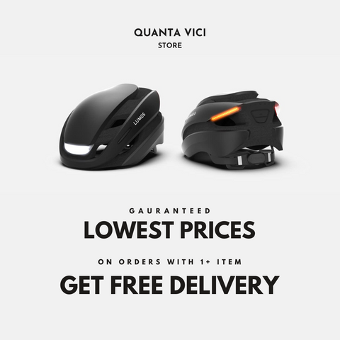 an image showing the lowest prices and free delivery for smart Lumos helmets