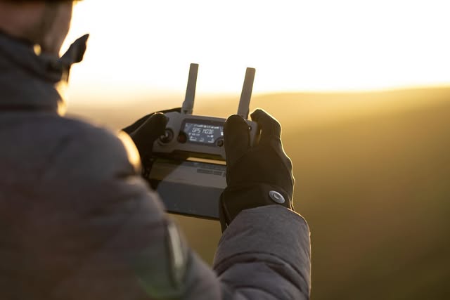 Warm hands in the outdoors